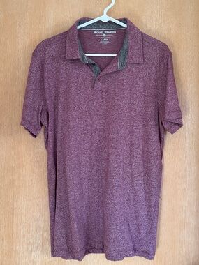 Michael Brandon Men's Burgundy Polo Shirt